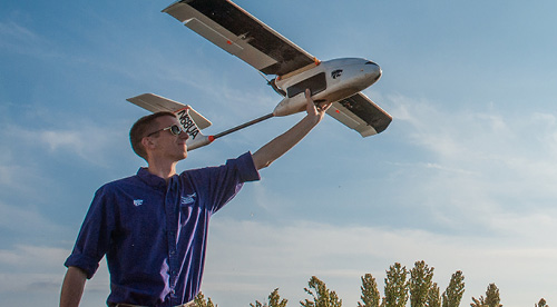 Flying UAS at Salina campus