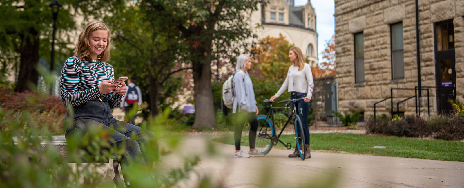 Students on the Manhattan campus