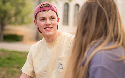 Students on campus